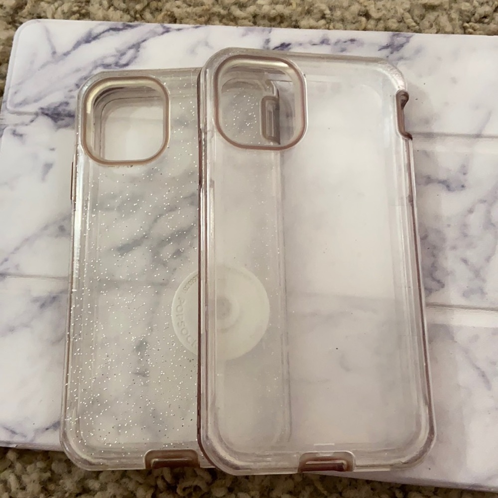 Two clear iPhone 11 cases